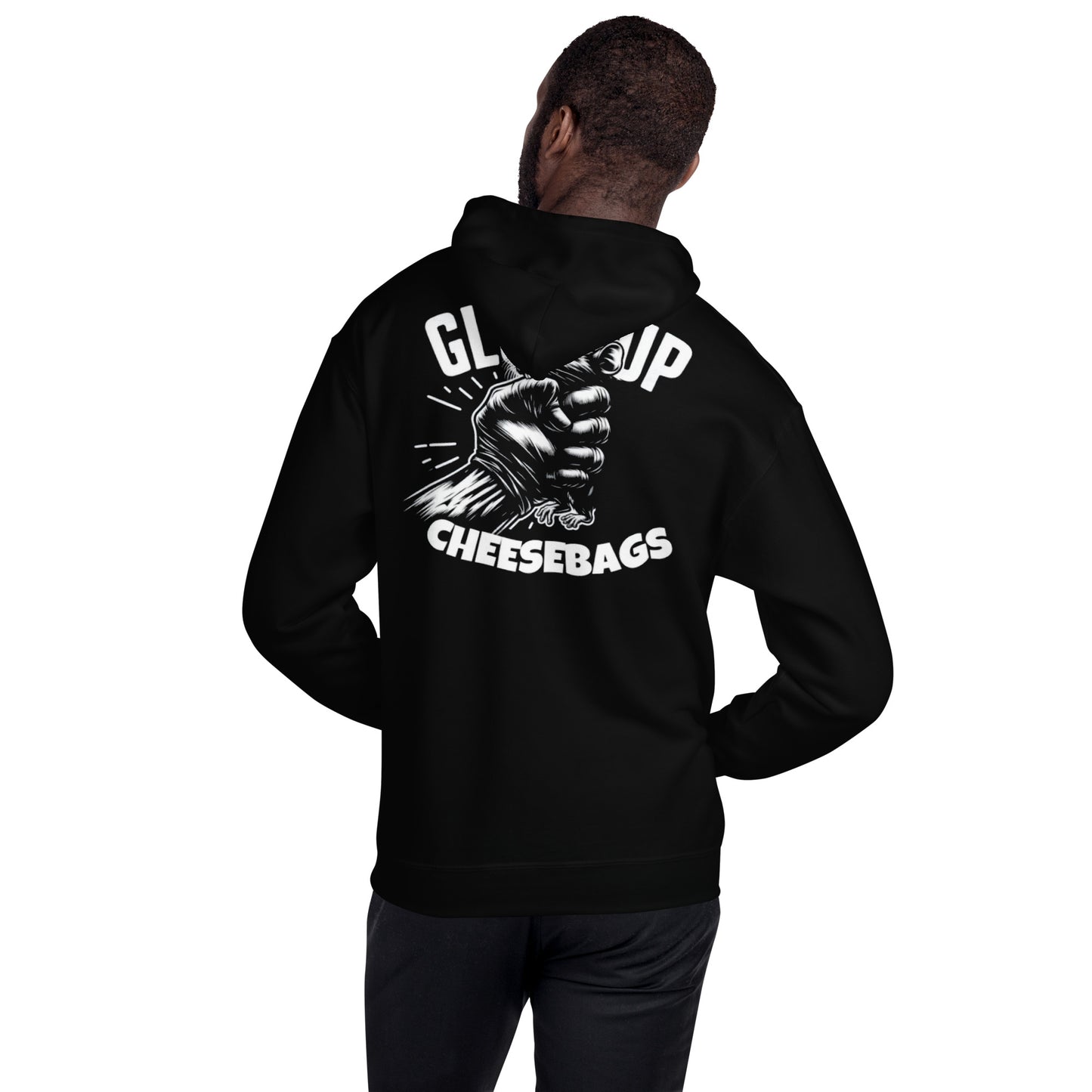 Union 1125 front, Rat back Unisex Hoodie