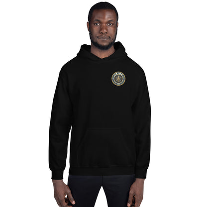 Union 1125 front, Rat back Unisex Hoodie