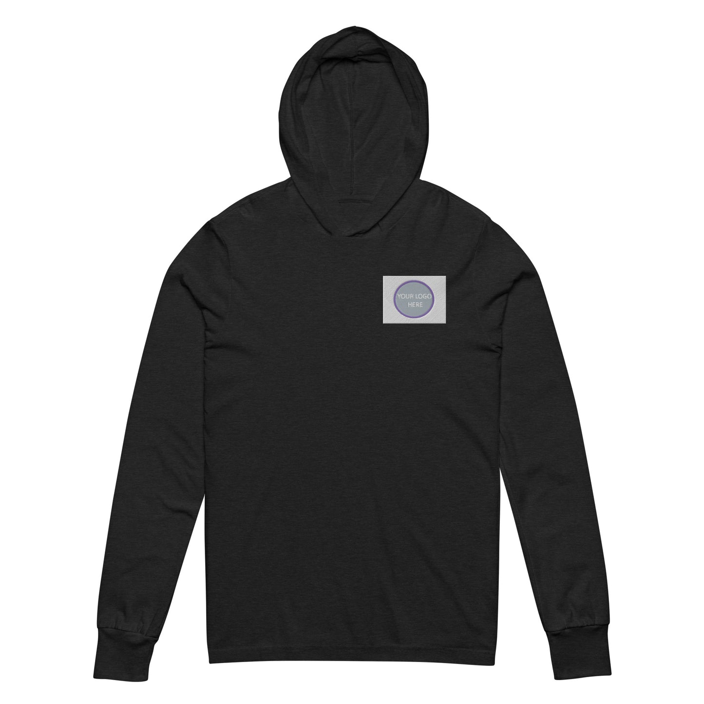 CANCER SUCKS *YOUR LOGO ADDED* Hooded long-sleeve tee