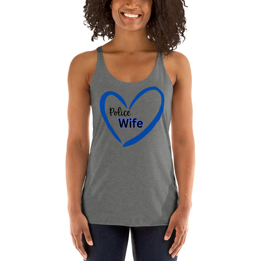 Police Wife Women's Racerback Tank