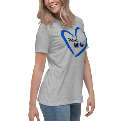 Police Wife Women's Relaxed T-Shirt