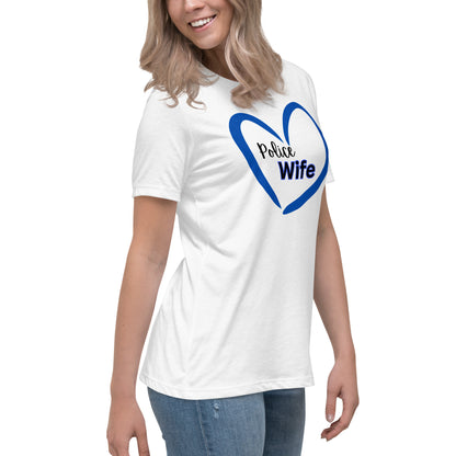 Police Wife Women's Relaxed T-Shirt